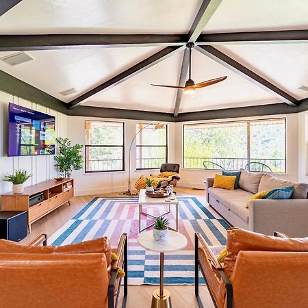 Secluded Mtn Top Family Haven W/Views Spa & Arcade Three Rivers Extérieur photo